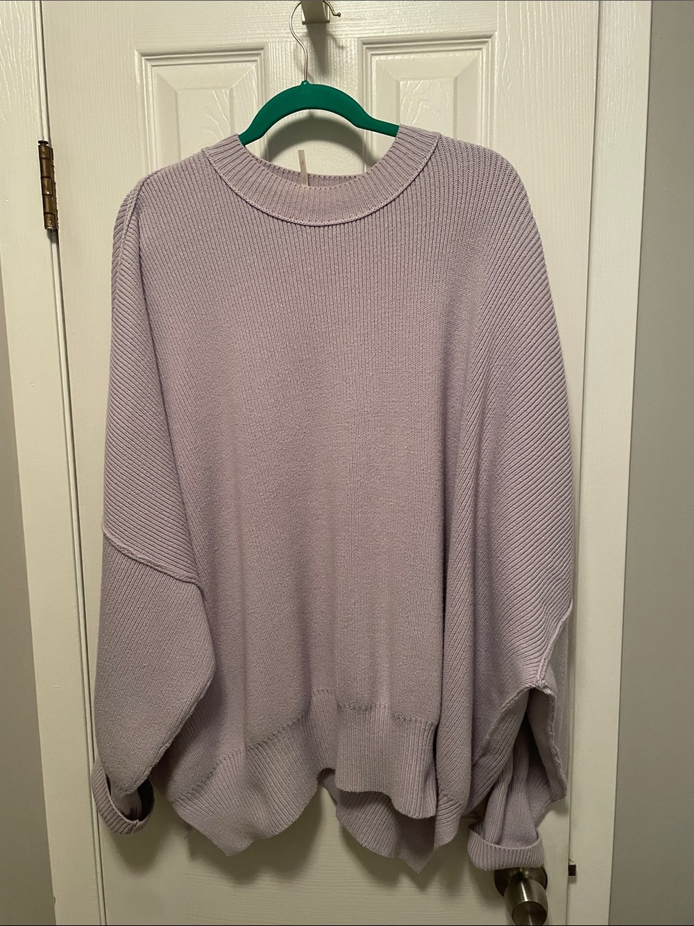 Tricotez Lavender Crewneck Oversized Sweater
